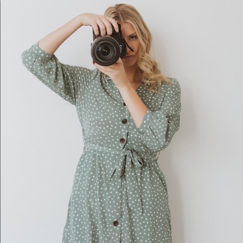 Sage Piper and Scoot Dress
